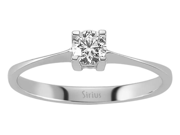 0,25 Karat Diamant Solitär Ring - handgefertigter Diamantschmuck aus Feingold | Sirius Diamant