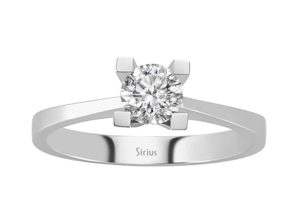 0,70 Karat Diamant Solitär Ring - handgefertigter Diamantschmuck aus Feingold | Sirius Diamant