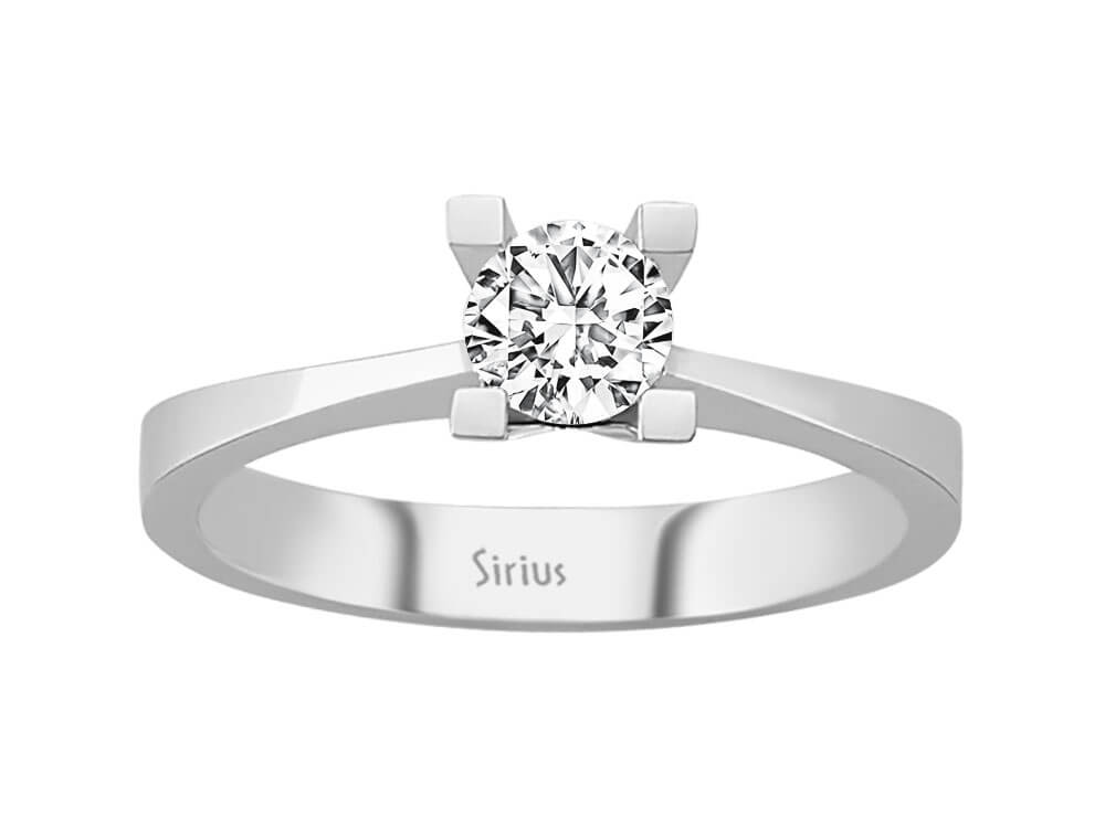 0,50 Karat Diamant Solitär Ring - handgefertigter Diamantschmuck aus Feingold | Sirius Diamant