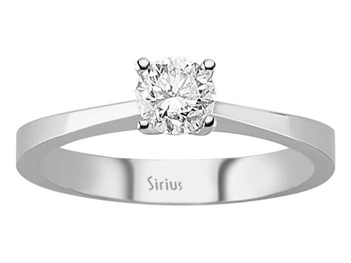 0,54 Karat Diamant Solitär Ring - handgefertigter Diamantschmuck aus Feingold | Sirius Diamant