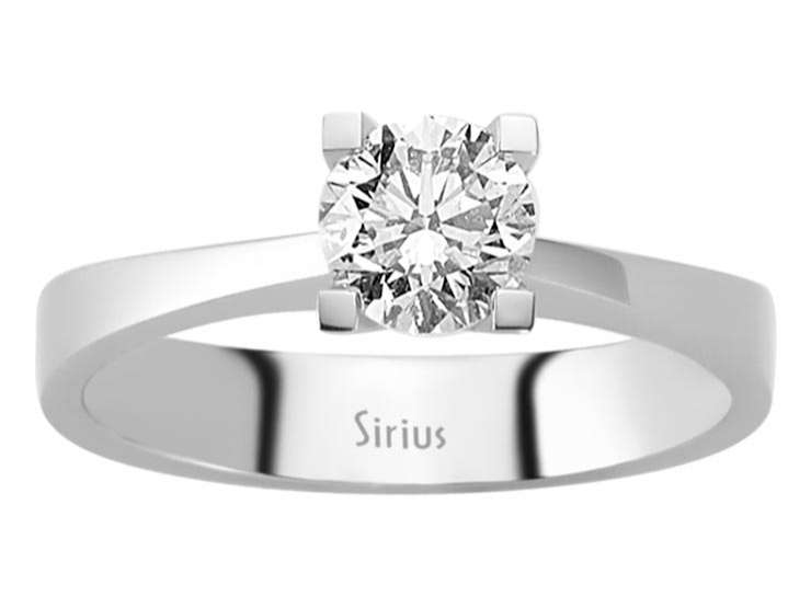 0,81 Karat Diamant Solitär Ring - handgefertigter Diamantschmuck aus Feingold | Sirius Diamant
