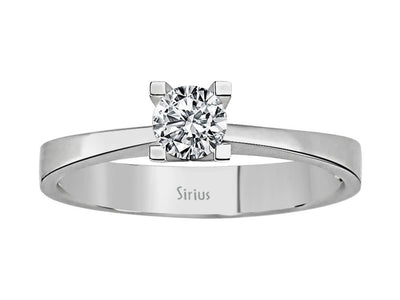 D Color 0.33 Carat Diamond Solitar Ring