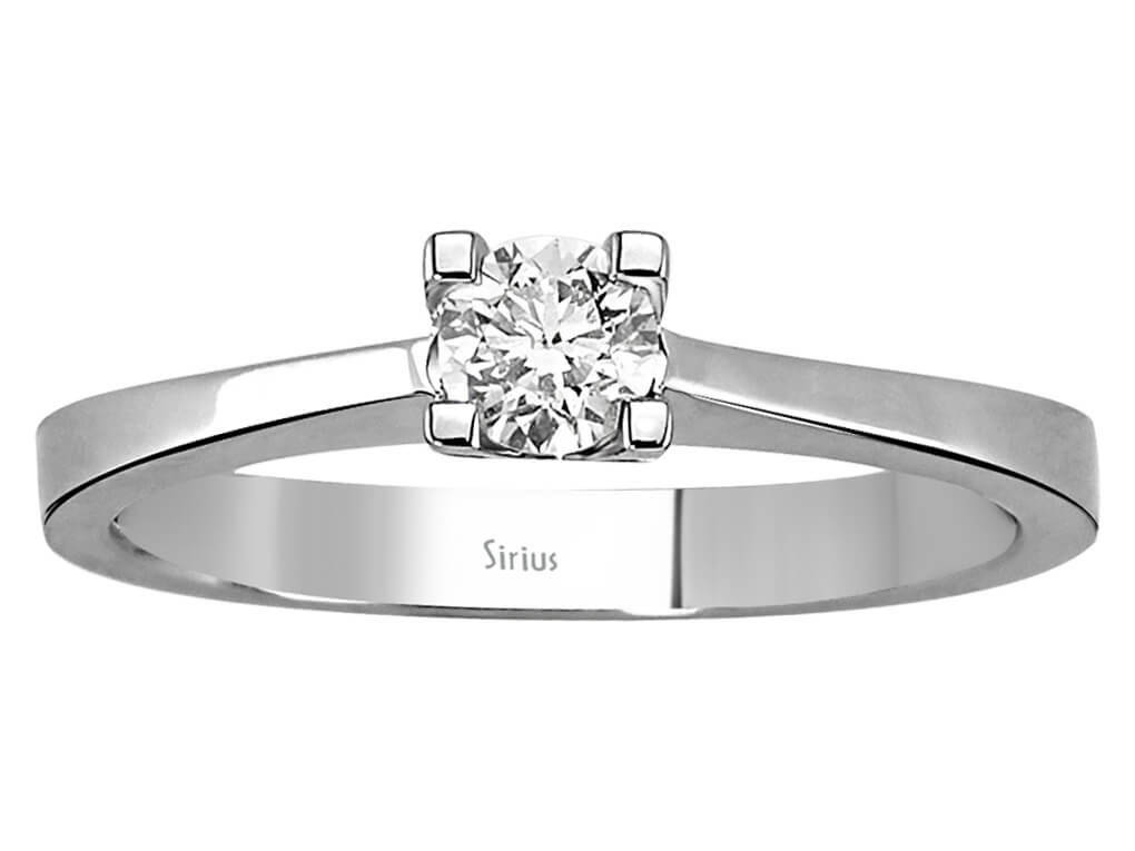 0,31 Karat Diamant Solitär Ring - handgefertigter Diamantschmuck aus Feingold | Sirius Diamant