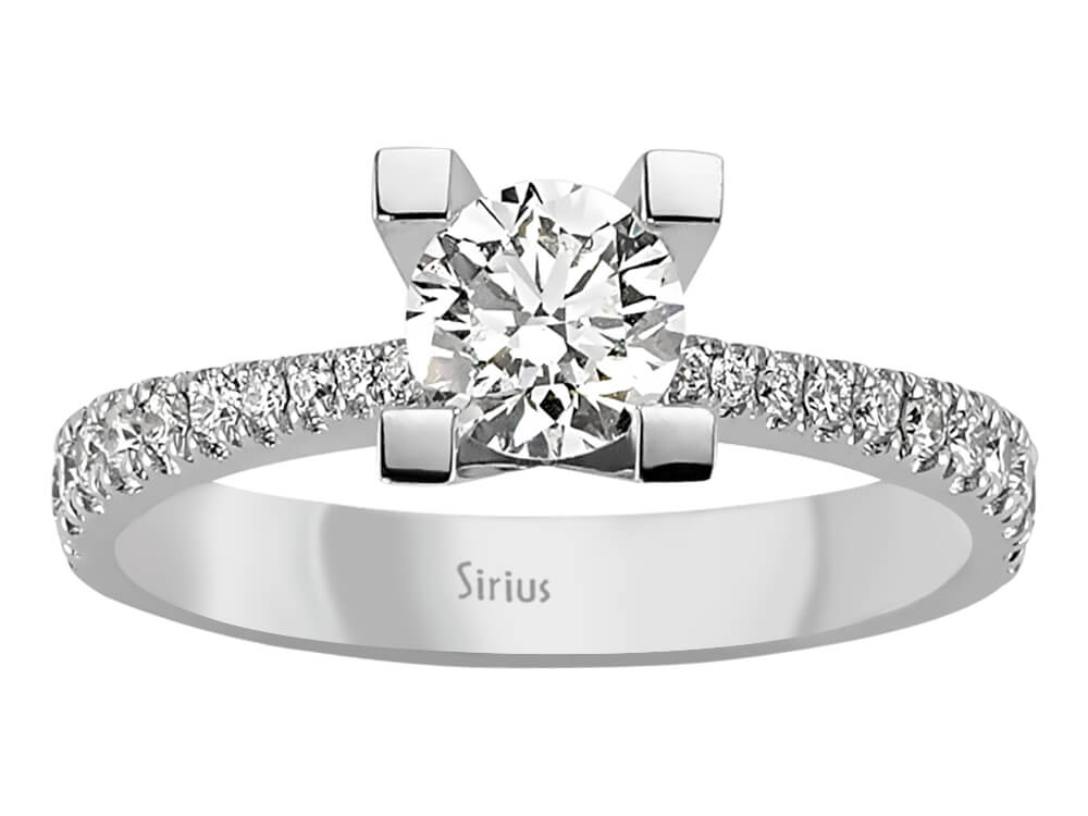 1.01 total carat diamond solitaire ring