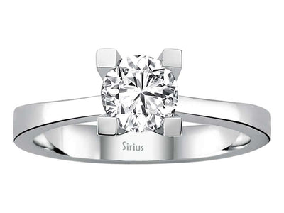 0.66 carat diamond solitaire ring