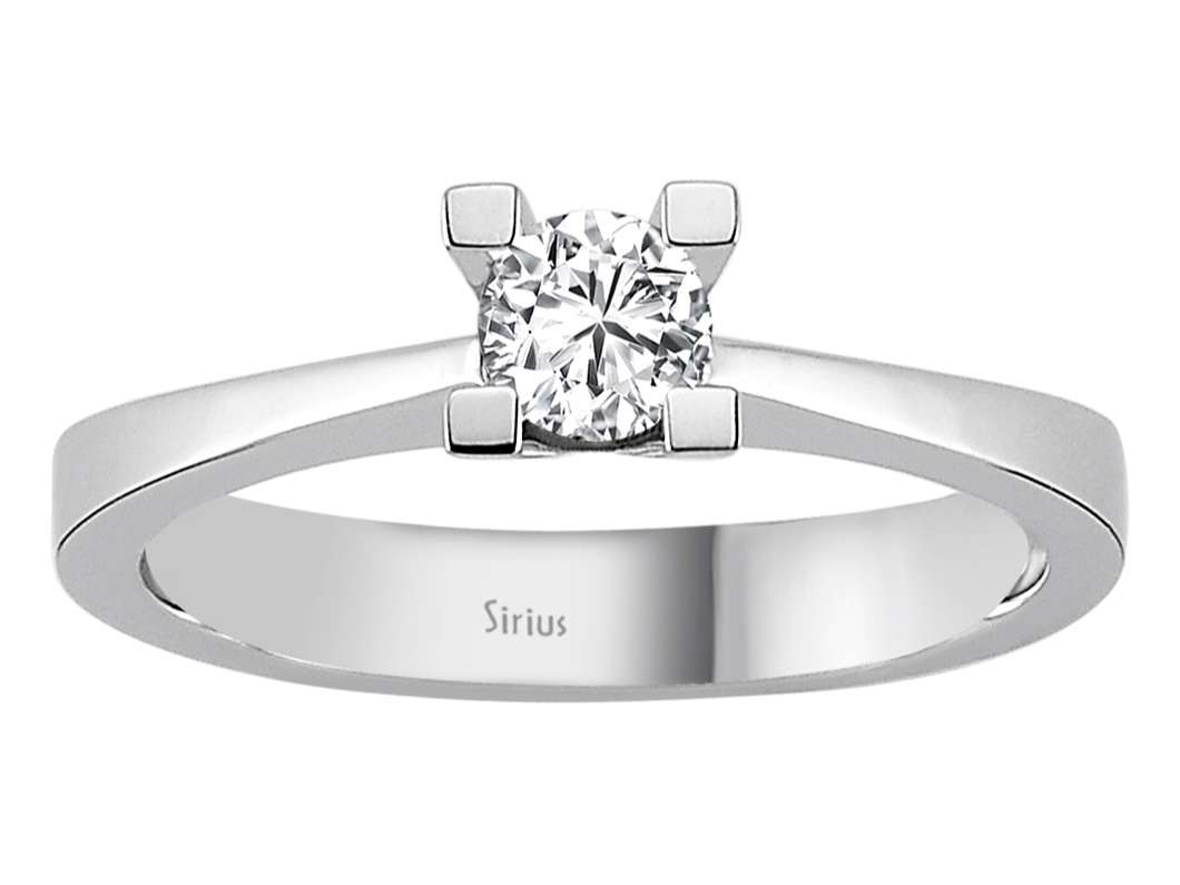0,29 Carat Diamant Solitär Ring - handgefertigter Diamantschmuck aus Feingold | Sirius Diamant