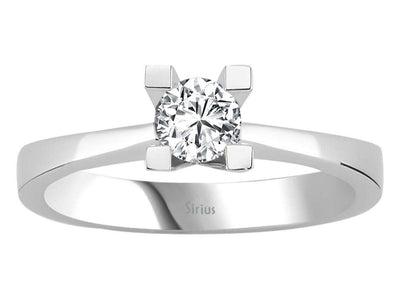 D Color 0.36 Carat Diamond Solitar Ring