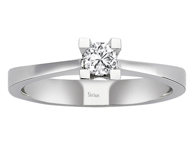 0.21 carat diamond solitaire ring