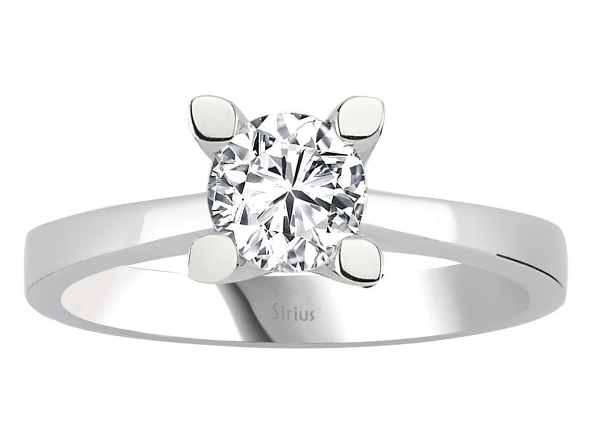 G Farbe 0,78 Karat Diamant Solitär Ring - handgefertigter Diamantschmuck aus Feingold | Sirius Diamant