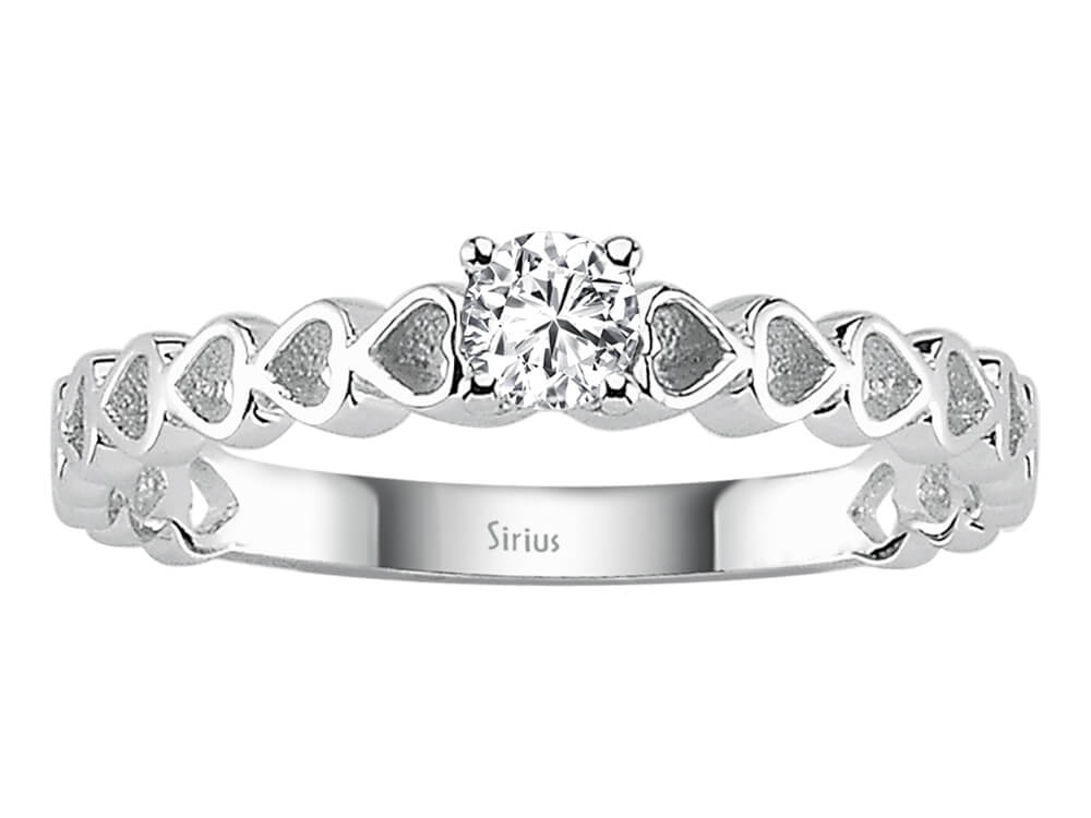G color 0.15 carat diamond solitaire ring