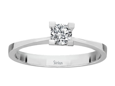 D Color 0.24 Carat Diamond Solitaire Ring