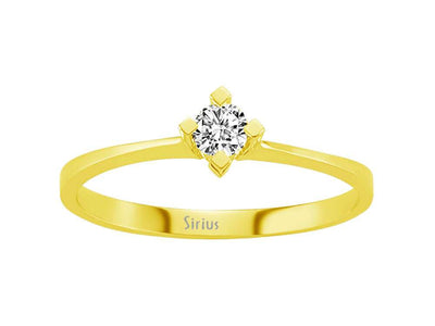 Bague solitaire en diamant de 0,15 carat