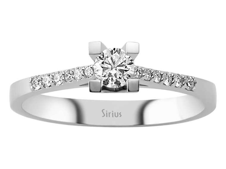 0,33 Gesamtkarat Diamant Solitär Ring - handgefertigter Diamantschmuck aus Feingold | Sirius Diamant