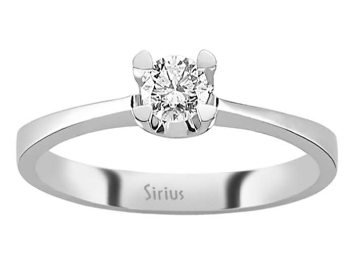 0,29 Karat Diamant Solitär Ring - handgefertigter Diamantschmuck aus Feingold | Sirius Diamant