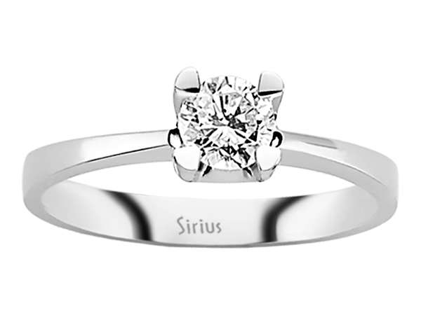 0,44 Carat Diamant Solitär Ring - handgefertigter Diamantschmuck aus Feingold | Sirius Diamant