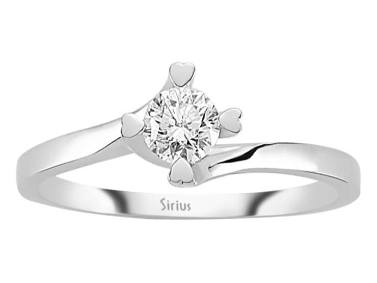 0,38 Karat Diamant Solitär Ring - handgefertigter Diamantschmuck aus Feingold | Sirius Diamant