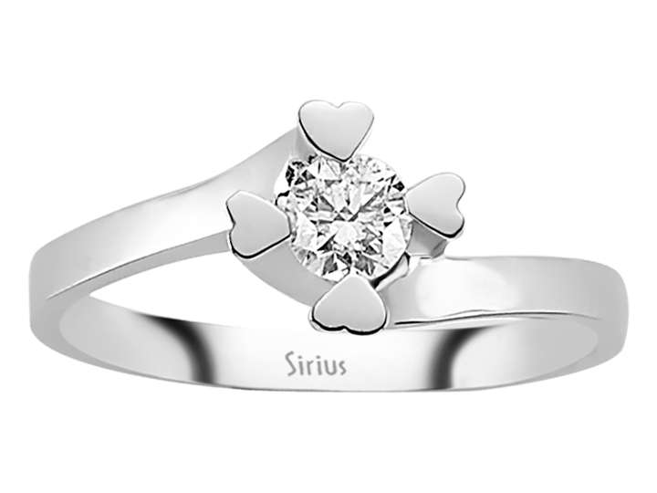 0,30 Karat Diamant Solitär Ring - handgefertigter Diamantschmuck aus Feingold | Sirius Diamant