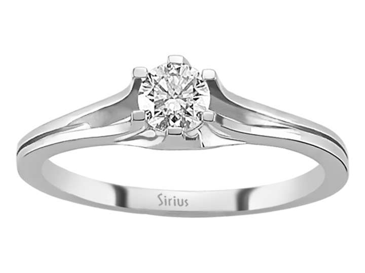 0,32 Karat Diamant Solitär Ring - handgefertigter Diamantschmuck aus Feingold | Sirius Diamant