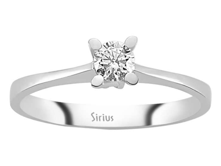 0,22 Karat Diamant Solitär Ring - handgefertigter Diamantschmuck aus Feingold | Sirius Diamant