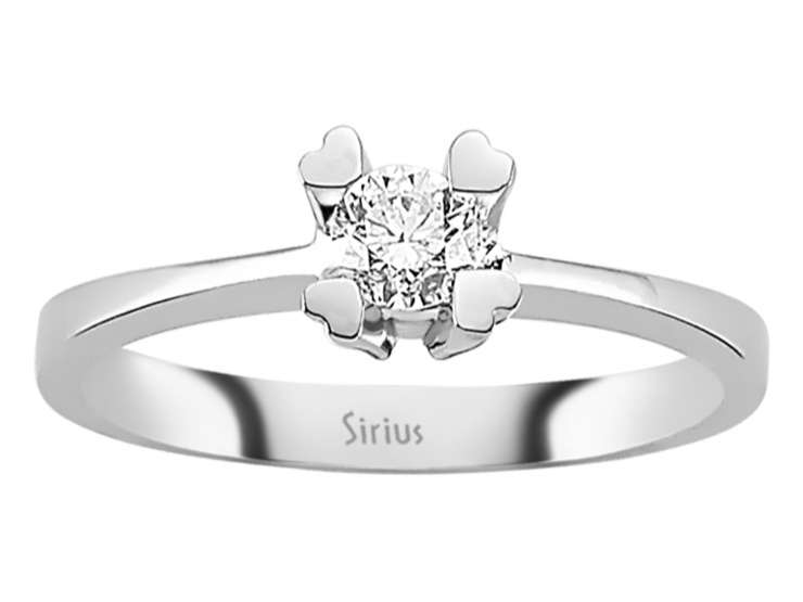 0,27 Karat Diamant Solitär Ring - handgefertigter Diamantschmuck aus Feingold | Sirius Diamant