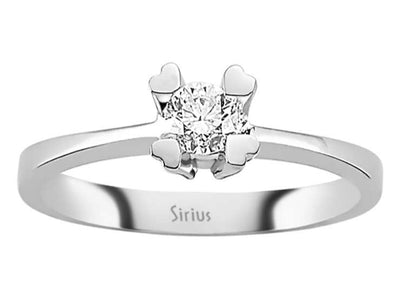 0.27 carat diamond solitaire ring
