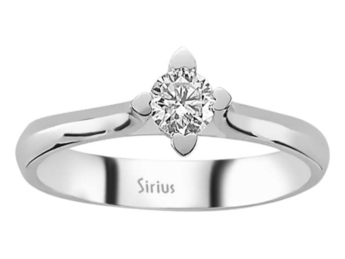 0,28  Karat Diamant Solitär Ring – handgefertigter Diamantschmuck aus Feingold | Sirius Diamant