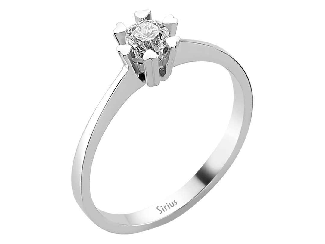 0,28 Karat Diamant Solitär Ring – handgefertigter Diamantschmuck aus Feingold | Sirius Diamant