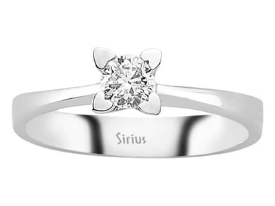 0.26 carat diamond solitaire ring