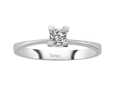 0.18 carat diamond solitaire ring