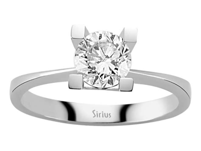 0,65 Karat Diamant Solitär Ring – handgefertigter Diamantschmuck aus Feingold | Sirius Diamant