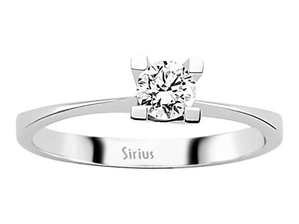 0,31 Karat Diamant Solitär Ring - handgefertigter Diamantschmuck aus Feingold | Sirius Diamant