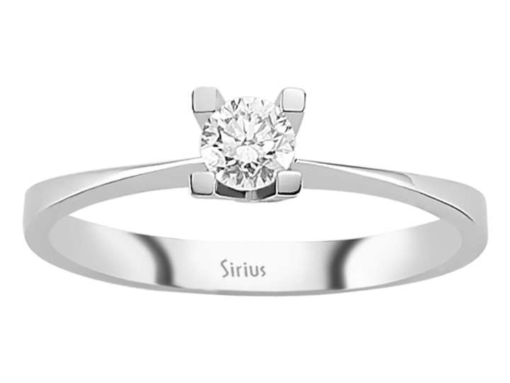 0,26 Karat Diamant Solitär Ring - handgefertigter Diamantschmuck aus Feingold | Sirius Diamant