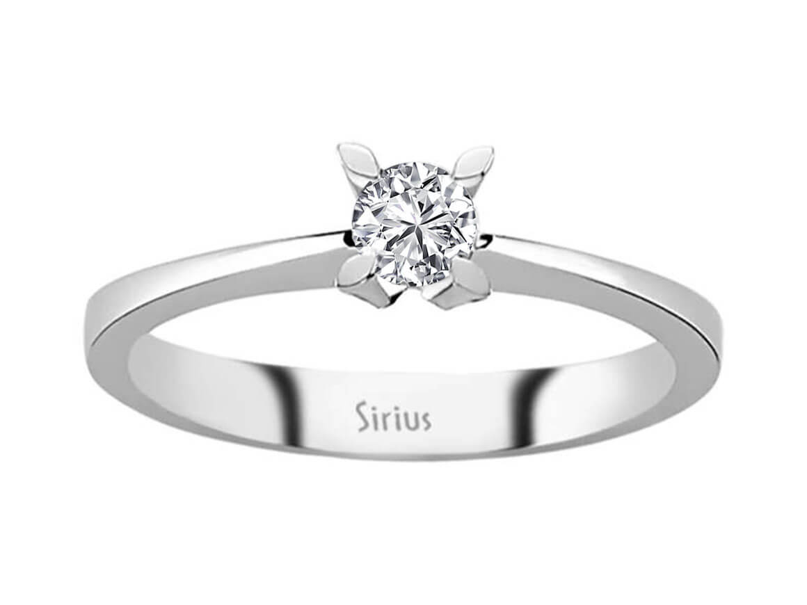 0,20 Karat Diamant Solitär Ring - handgefertigter Diamantschmuck aus Feingold | Sirius Diamant