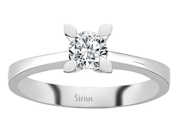 0,40 Karat Diamant Solitär Ring - handgefertigter Diamantschmuck aus Feingold | Sirius Diamant
