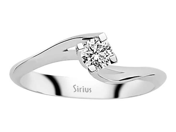 0,25 Karat Diamant Solitär Ring - handgefertigter Diamantschmuck aus Feingold | Sirius Diamant