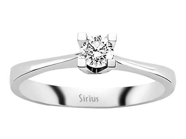 0,25 Karat Diamant Solitär Ring - handgefertigter Diamantschmuck aus Feingold | Sirius Diamant