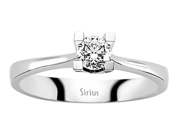 0,31 Karat Diamant Solitär Ring - handgefertigter Diamantschmuck aus Feingold | Sirius Diamant