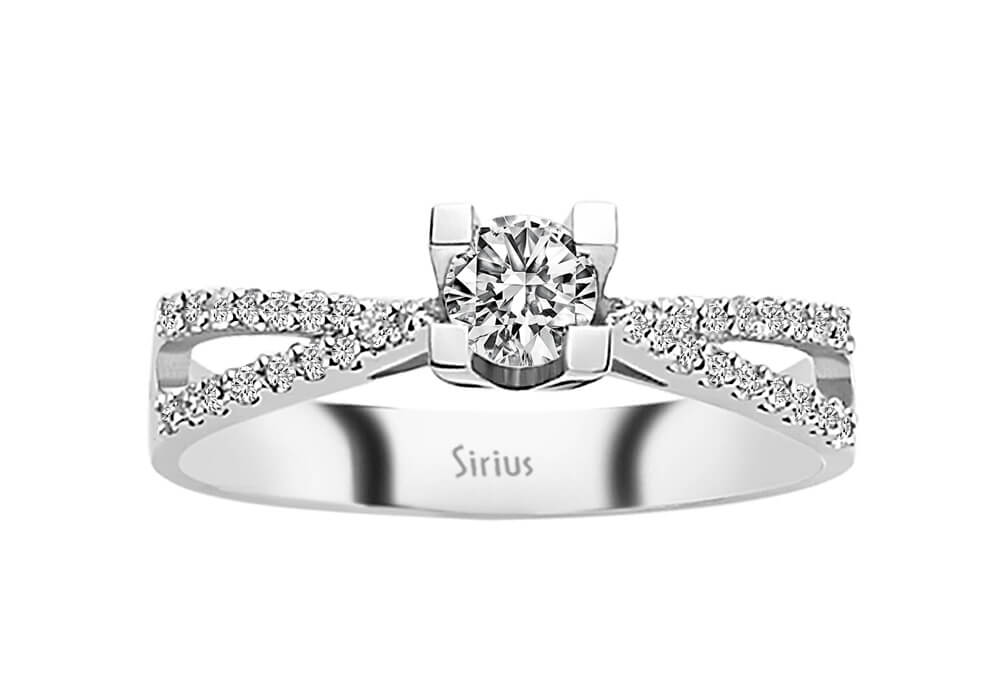 0,50 Gesamtkarat Diamant Solitär Ring - handgefertigter Diamantschmuck aus Feingold | Sirius Diamant