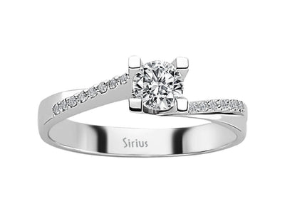 0.46 total carat diamond solitaire ring