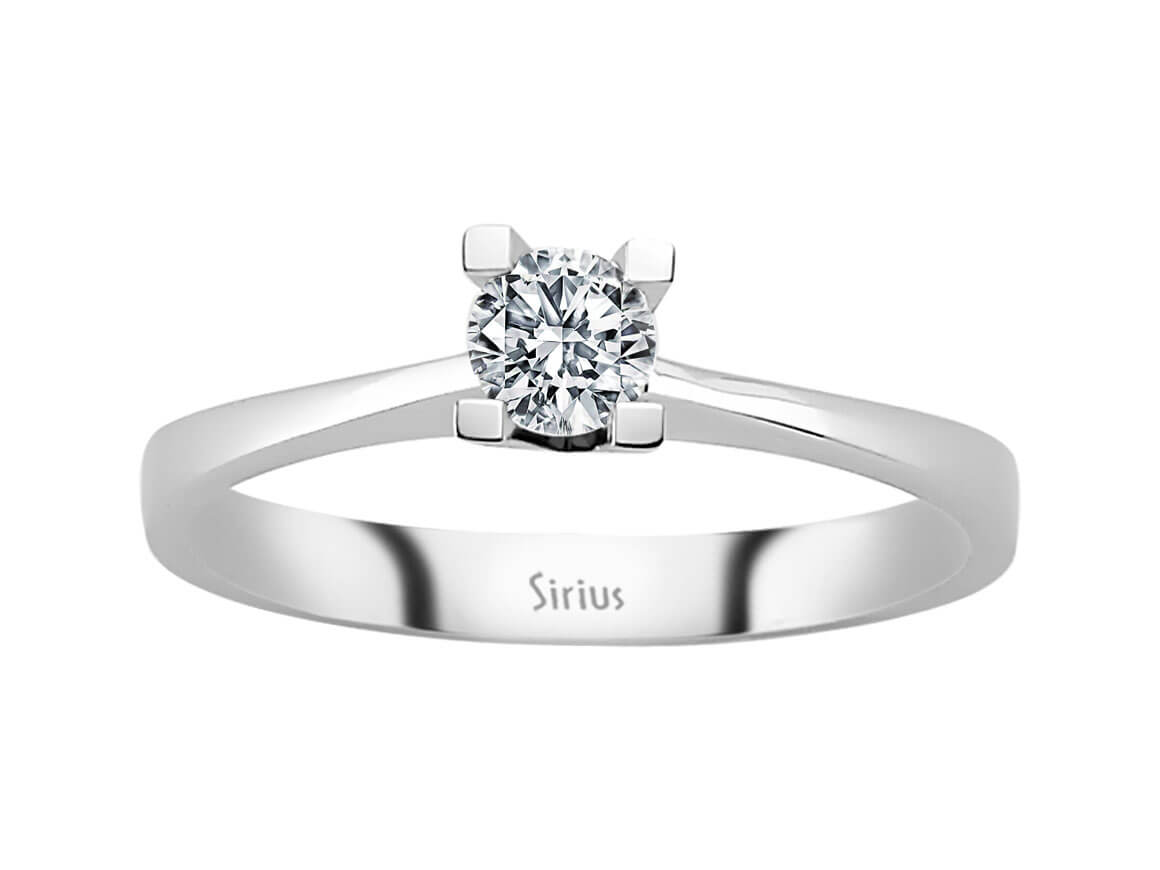 0,30 Karat Diamant Solitär Ring - handgefertigter Diamantschmuck aus Feingold | Sirius Diamant