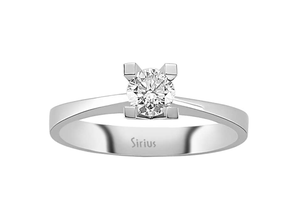 0,41 Karat Diamant Solitär Ring - handgefertigter Diamantschmuck aus Feingold | Sirius Diamant