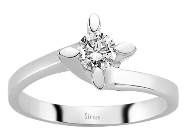 0,35 Karat Diamant Solitär Ring - handgefertigter Diamantschmuck aus Feingold | Sirius Diamant