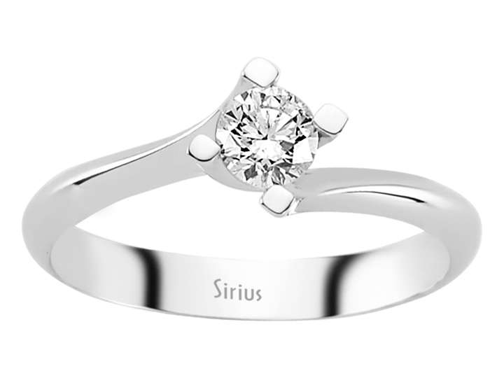 0,31 Karat Diamant Solitär Ring - handgefertigter Diamantschmuck aus Feingold | Sirius Diamant