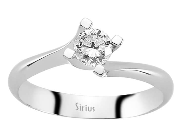 0,38 Karat Diamant Solitär Ring - handgefertigter Diamantschmuck aus Feingold | Sirius Diamant