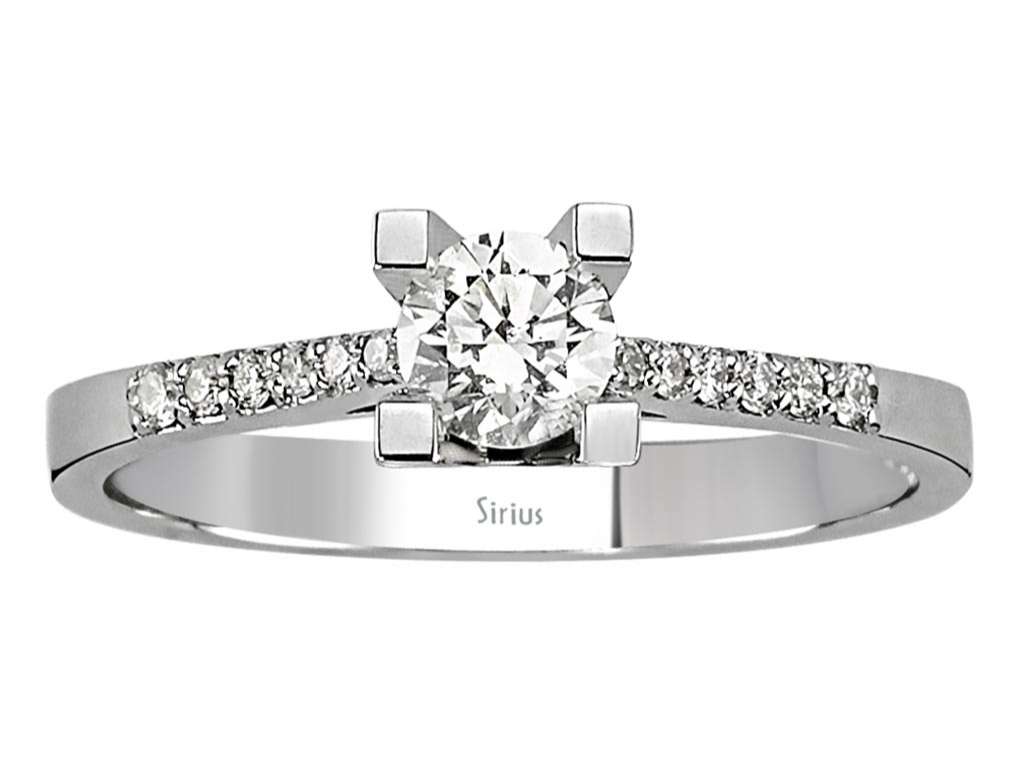 0,53 Gesamntkarat Diamant Solitär Ring – handgefertigter Diamantschmuck aus Feingold | Sirius Diamant