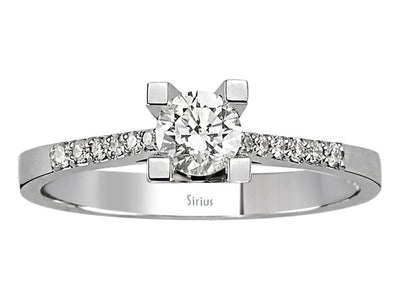 0.53 total carat diamond solitaire ring