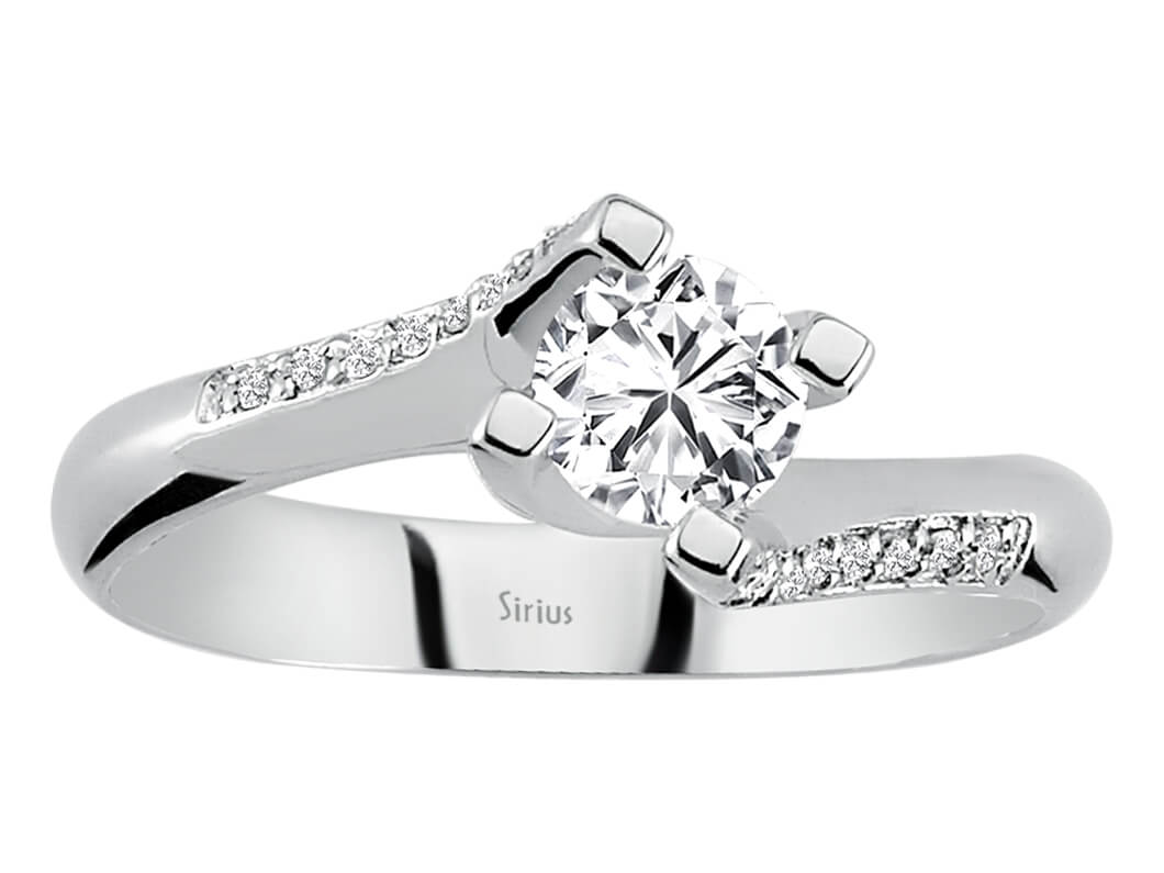 0,46 Gesamtkarat Diamant Solitär Ring – handgefertigter Diamantschmuck aus Feingold | Sirius Diamant