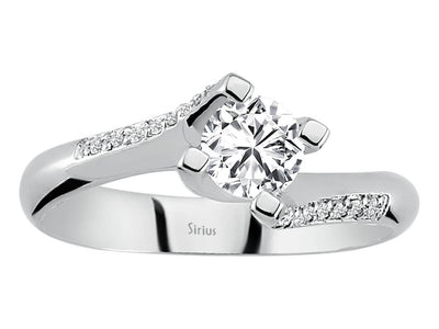 0.46 total carat diamond solitaire ring