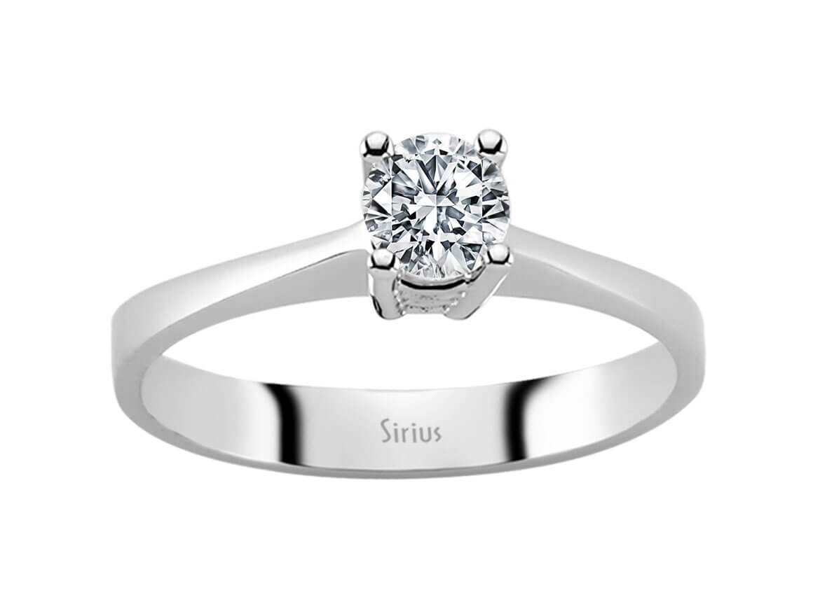 0,40 Karat Diamant Solitär Ring – handgefertigter Diamantschmuck aus Feingold | Sirius Diamant