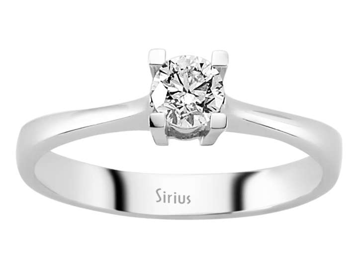 0,31 Karat Diamant Solitär Ring - handgefertigter Diamantschmuck aus Feingold | Sirius Diamant